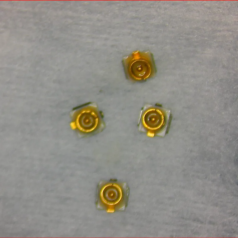 Replacement U.FL coaxial connectors for PS5 WiFi antenna repair on work surface